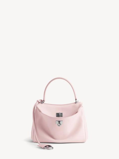 BALENCIAGA Women's Rodeo Handbag Mini in Suede Pink