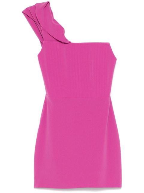 ALEX PERRY crepe corset maxi dress