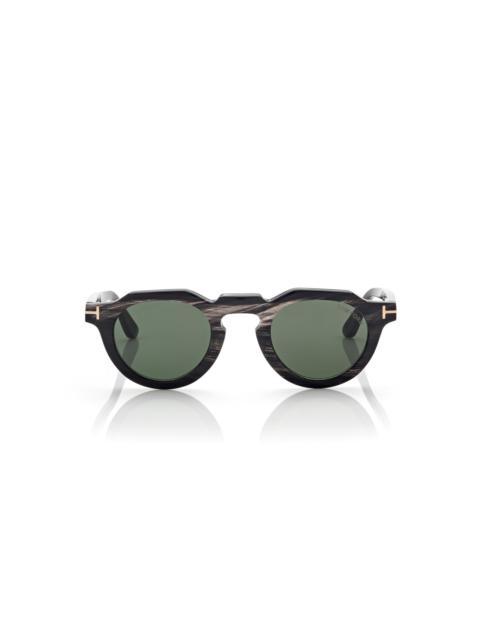 TOM FORD ROUND HORN SUNGLASSES