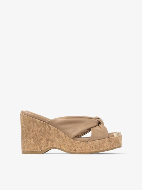 Avenue Wedge 110
Biscuit Nappa Leather Wedge Mules
