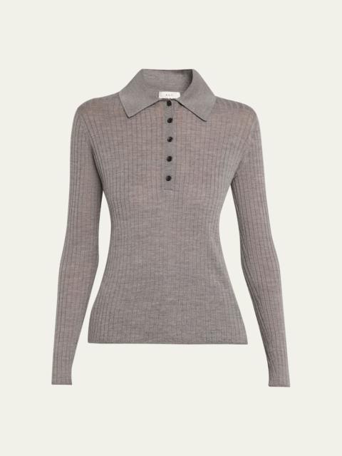A.L.C. Alex Long-Sleeve Ribbed Wool Top