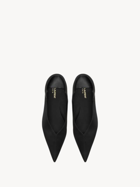 SAINT LAURENT nour slippers in satin