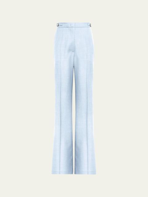 GABRIELA HEARST Vesta High-Waist Wool-Silk Straight-Leg Pants