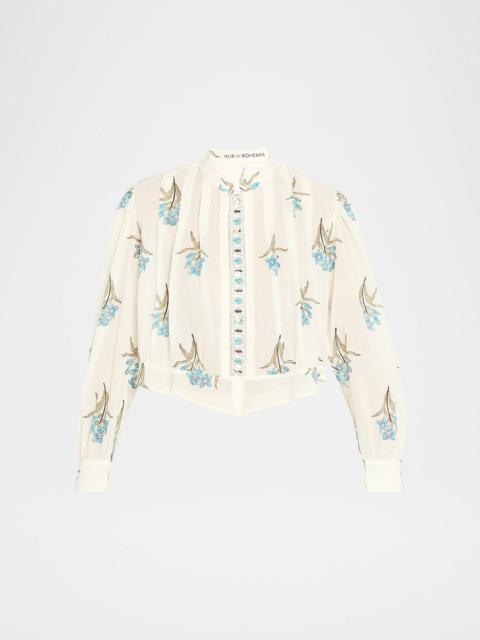ALIX OF BOHEMIA Ryland Cropped Floral Blouse