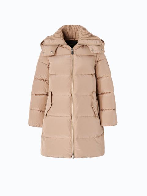 PINKO DOWN JACKET IN WATER-REPELLENT TECHNICAL CANVAS