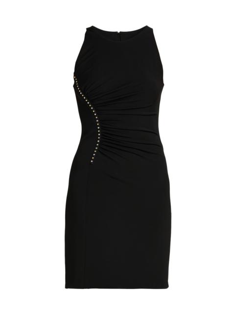VERSACE Women's Stretch Crêpe Embellished Minidress - Black