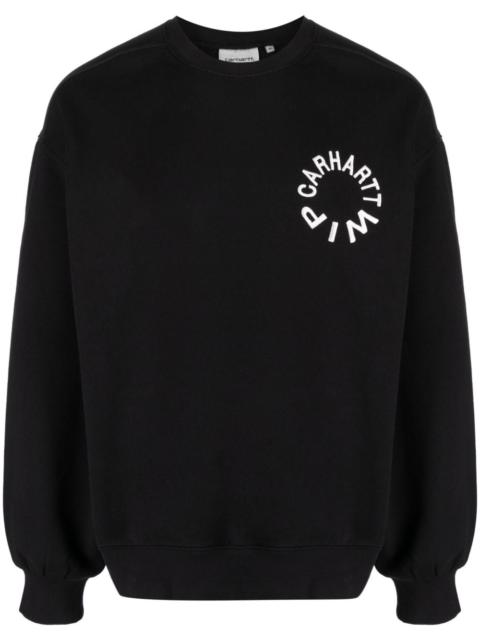 logo-print crew-neck sweatshirt