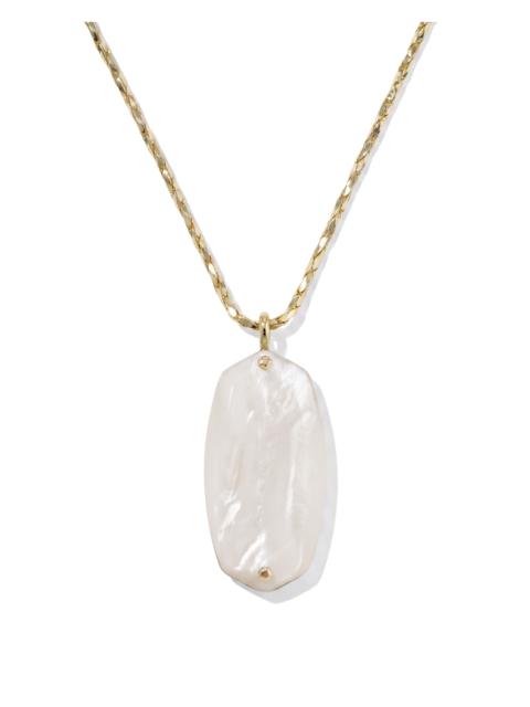 KENDRA SCOTT Danielle Riveted Gold Long Pendant Necklace