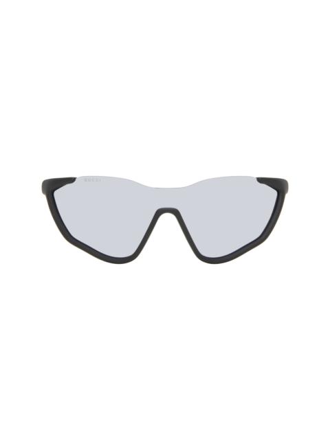 GUCCI Black Shield Sunglasses