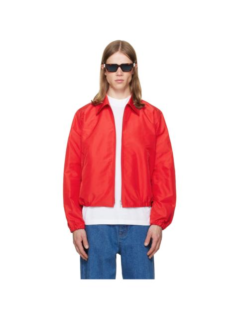 Jil Sander Red Taffeta Jacket