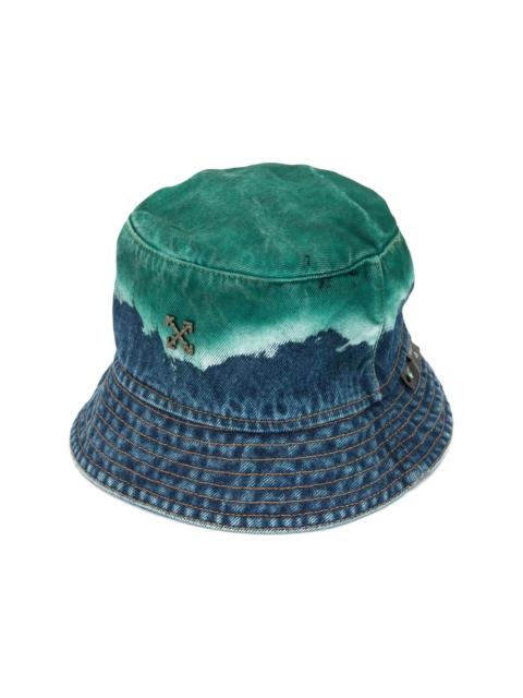 Off-White denim acid dip bucket hat
