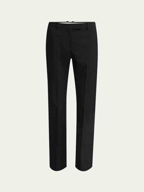 Alexander McQueen Tailored Cropped Wool Trousers