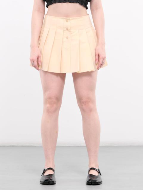 We11done Box Pleated Mini Skirt