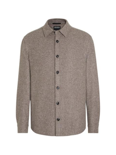 ZEGNA CASHMERE-SILK OVERSHIRT