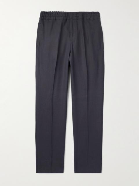 ZEGNA Straight-Leg Linen-Twill Trousers