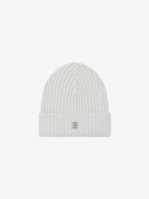 Givenchy RIBBED BEANIE IN WOOL AND CASHMERE