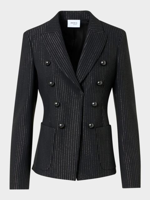 AKRIS Metallic Pinstripe Blazer