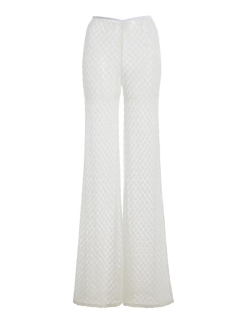 Missoni Knit Flared Pants white