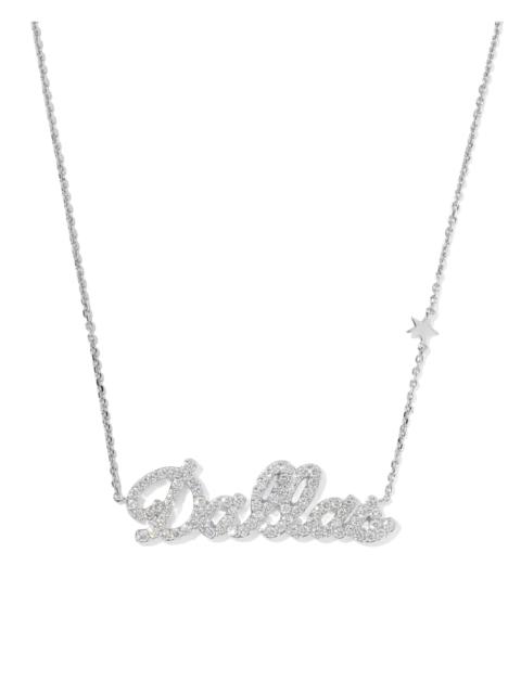 KENDRA SCOTT 0.67 ct Lab Grown Diamond Dallas 14k White Gold Pendant Necklace