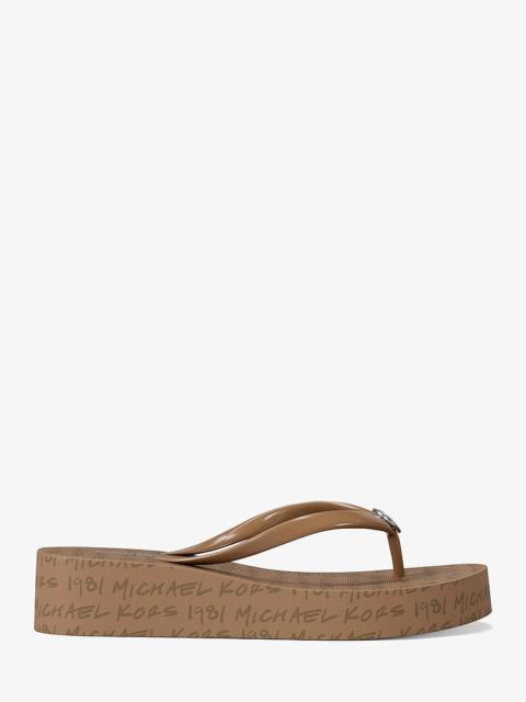 MICHAEL KORS Bedford Logo Flip Flop