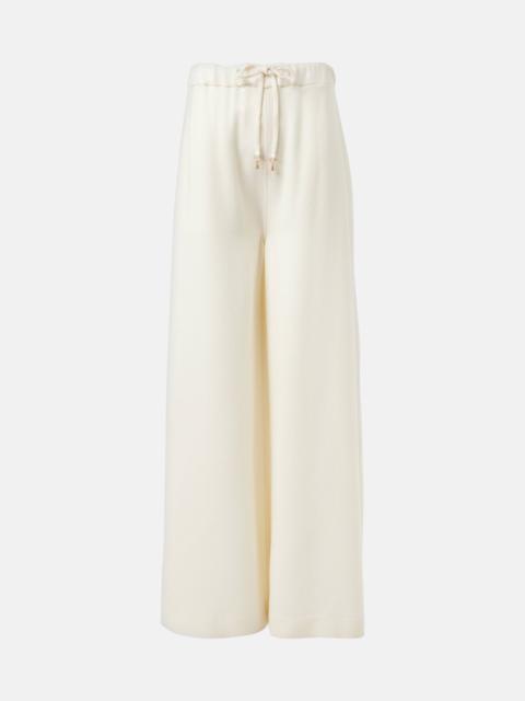 GABRIELA HEARST Gelos wool and silk jacquard palazzo pants
