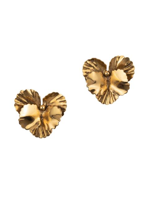 Jennifer Behr Women's Pansy 24K-Gold-Plated Stud Earrings - Gold
