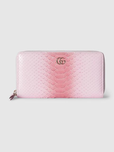 GUCCI GG Marmont python zip-around wallet