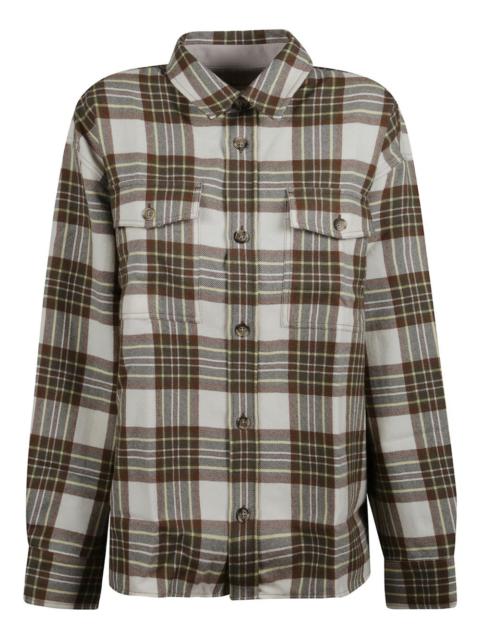 pocket check-pattern shirt