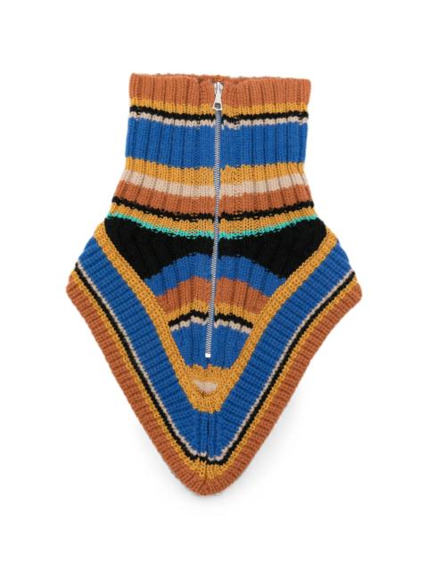 Dries Van Noten Dries Van Noten Striped Zip-up Scarf