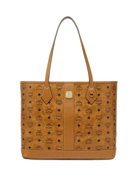MCM Women's Medium Liz Visetos Shopper Bag - Cognac