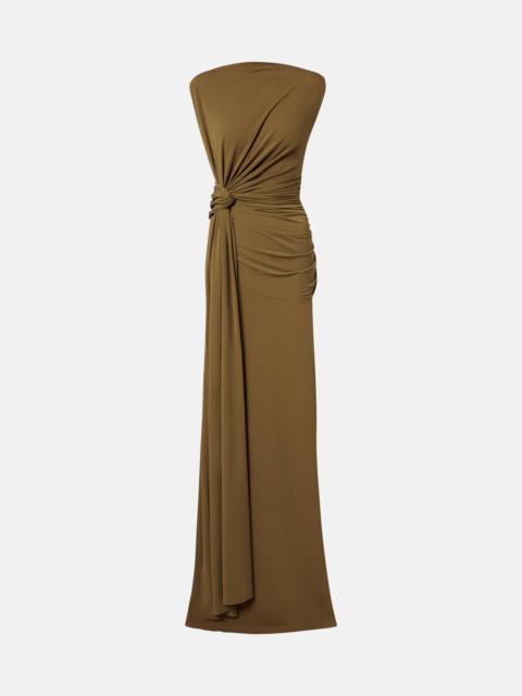 ALEX PERRY Draped crêpe jersey gown