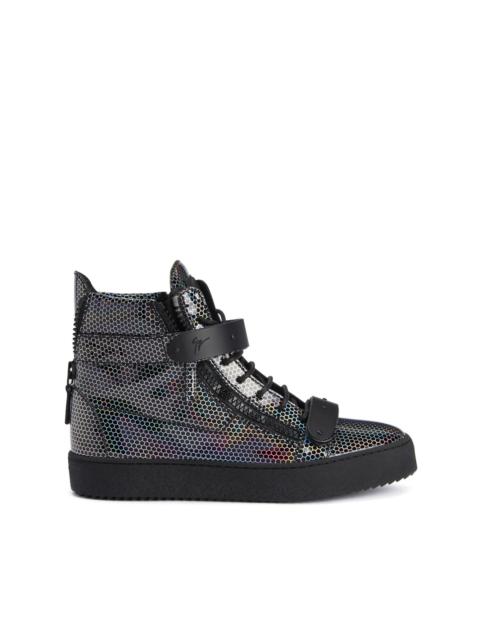 Giuseppe Zanotti geometric-print high-top sneakers