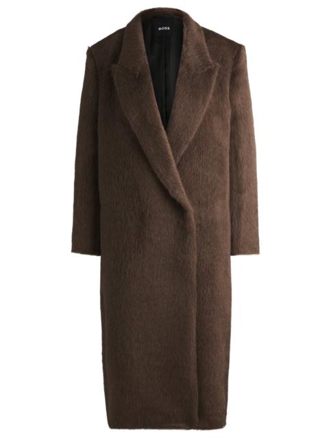 BOSS LONG-LENGTH COAT IN ALPACA AND WOOL