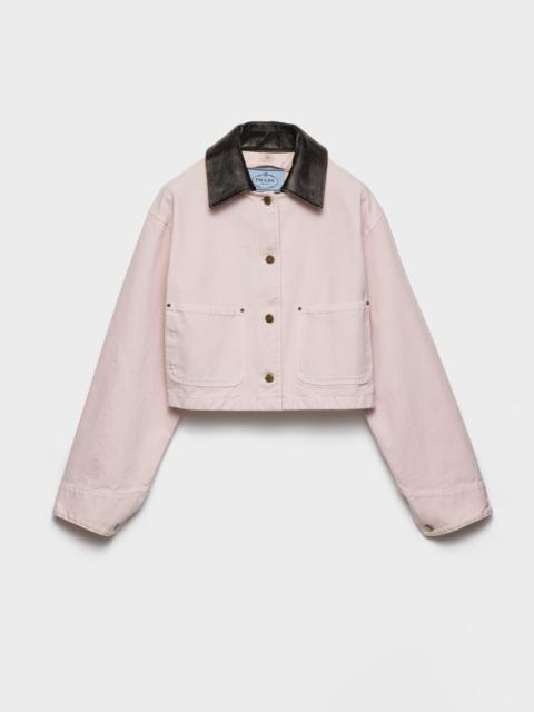 Canvas blouson jacket