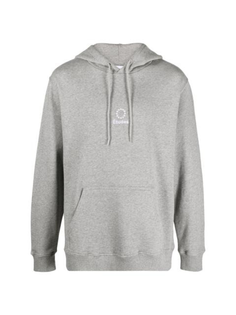 Étude logo-embroidered organic cotton hoodie