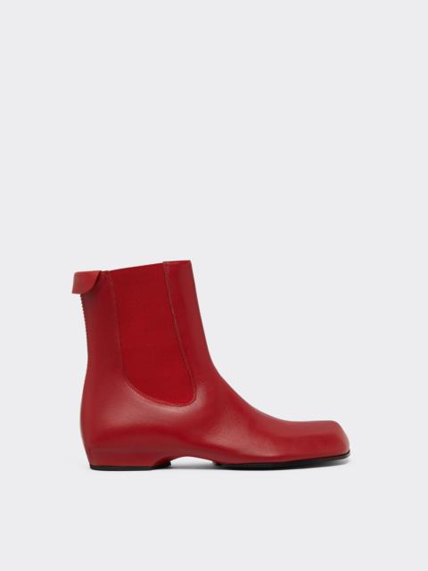 Ferrari Leather Chelsea boots with patches