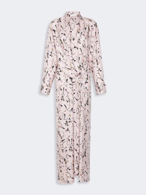 Sportmax GLEBA Silk wrap dress - POWDER