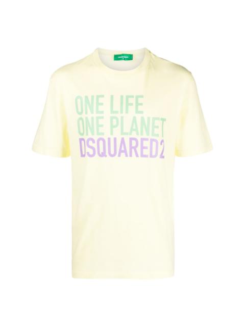 logo-print round-neck T-shirt