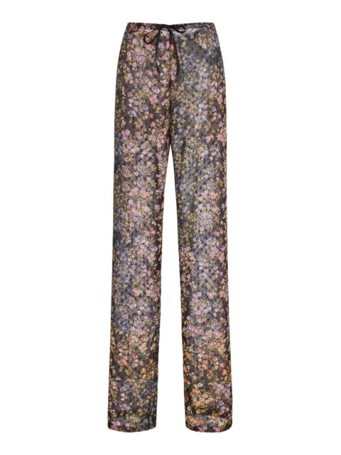 Dries Van Noten Pachas Drawstring Straight-Leg Pants