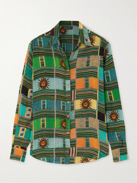 SIEDRÉS Printed Cotton-blend Shirt