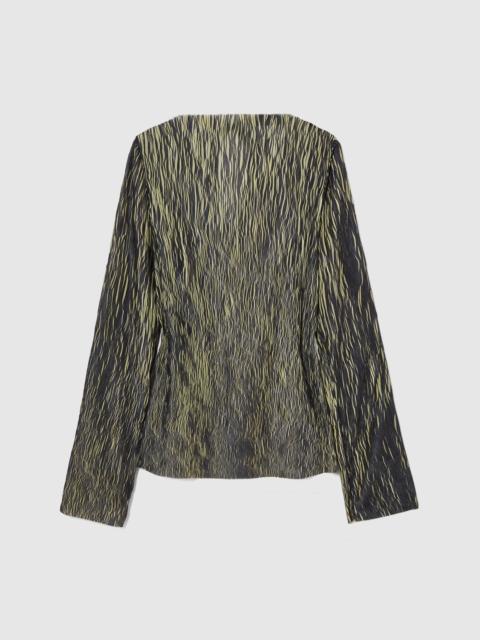 LIBEROWE PLISSE LONG SLEEVE TOP
