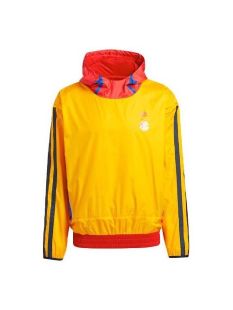 adidas Ee Mcd Basketball Casual Sports hooded Long Sleeves Yellow H16555