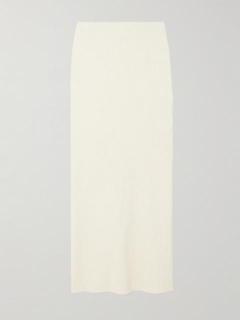 TOTEME Organic Cotton-blend Bouclé Maxi Skirt