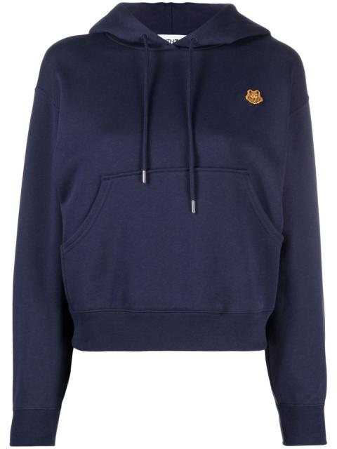 KENZO tiger patch cotton hoodie