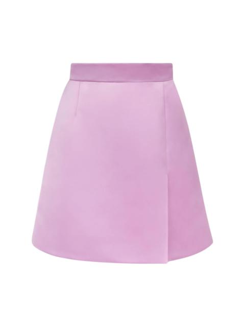 NINA RICCI A-line satin skirt
