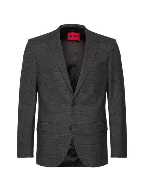 HUGO check button blazer