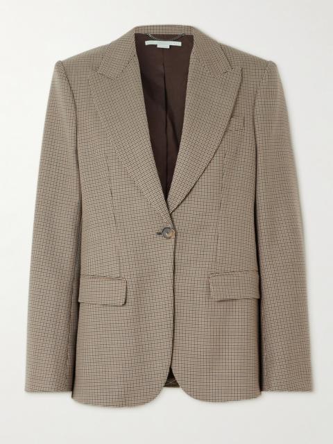 Stella McCartney Oversized Houndstooth Wool Blazer