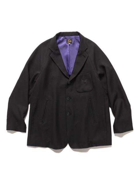 Raglan Jacket - Poly Dobby Cloth Black