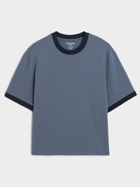 TODD SNYDER Boxy Jersey Ringer Tee