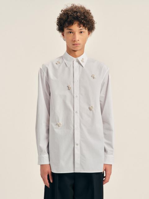 Simone Rocha Turbo Beaded Easy Shirt